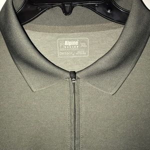 Alpine polo shirt XL zip up